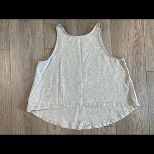 Lululemon sleeveless cotton blend tank top grey